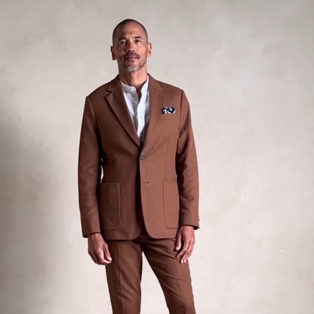 Banana Republic Tailored-Fit Cotton-Linen Suit Jacket